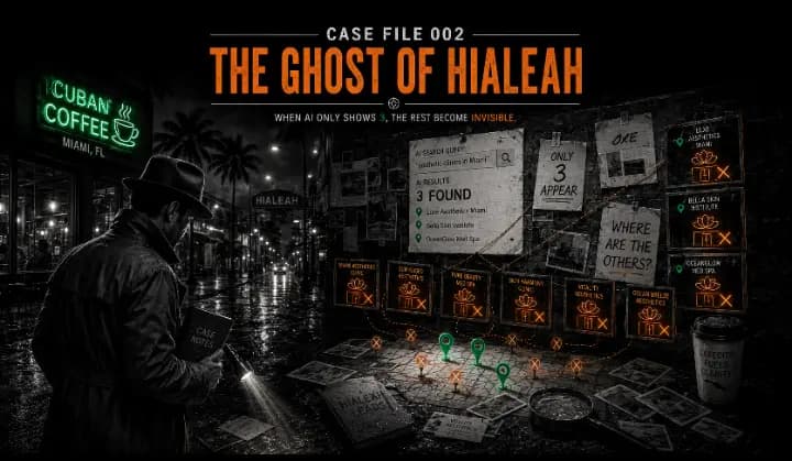 Only 1.2% of local businesses are recommended by AI The Ghost of Hialeah, when AI only shows 3 businesses, the rest become invisible