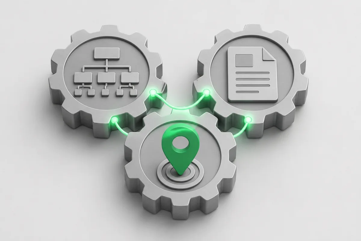 Integrated with technical SEO, content, and local signals