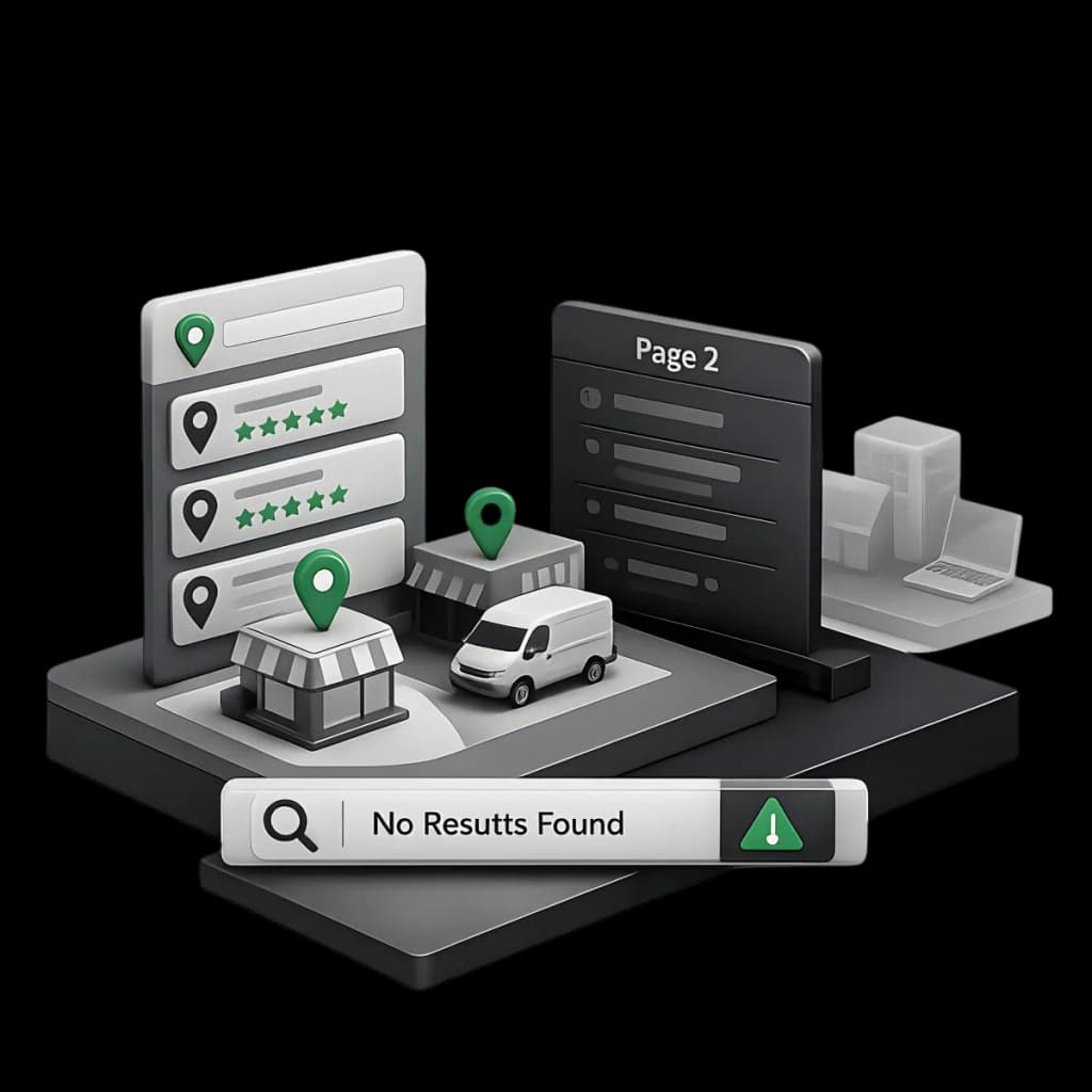 Without Local SEO Your Business is Invisible Business invisible in local search results without Local SEO optimization