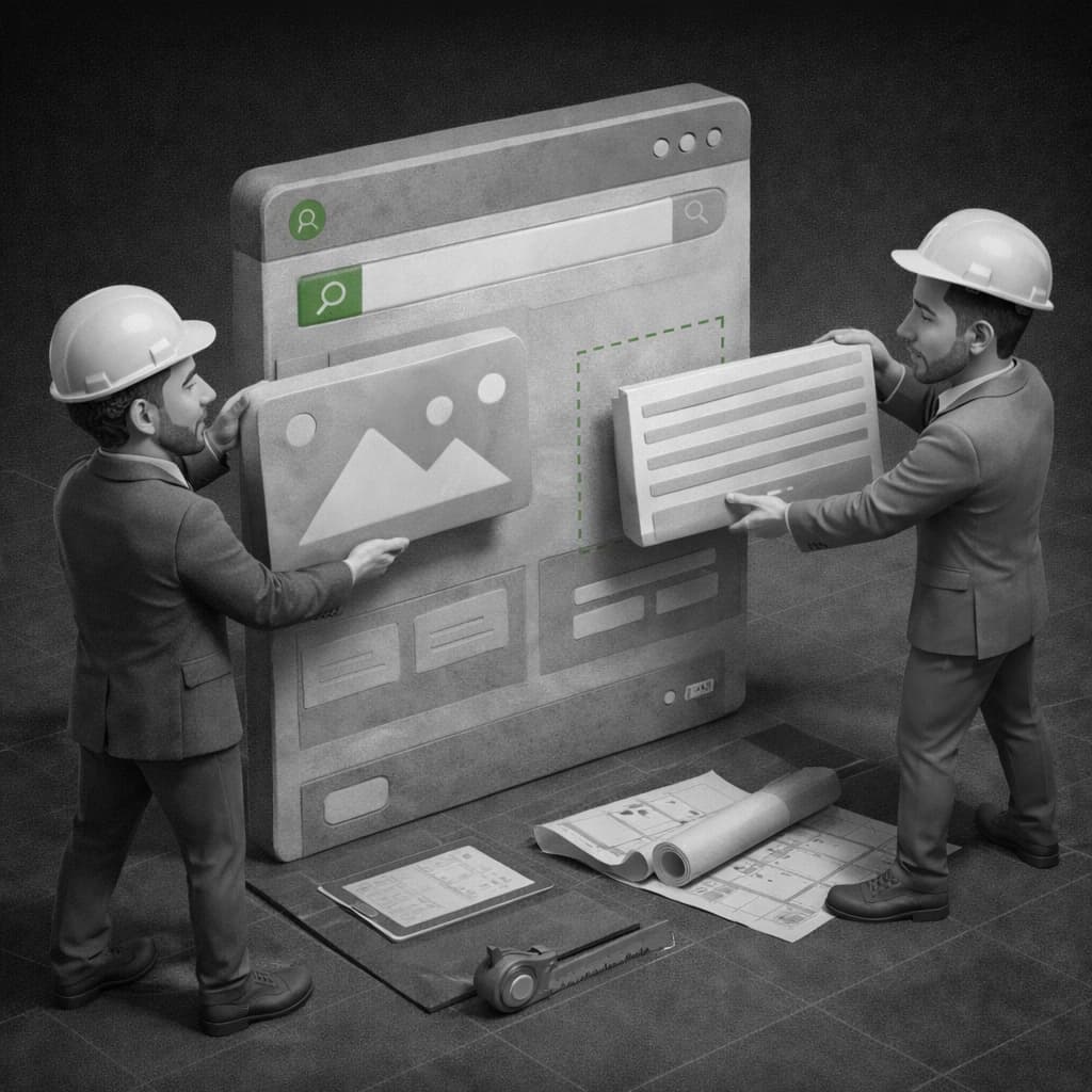 Pages built to convert, not just rank User experience optimization showing speed, mobile responsiveness, and conversion paths