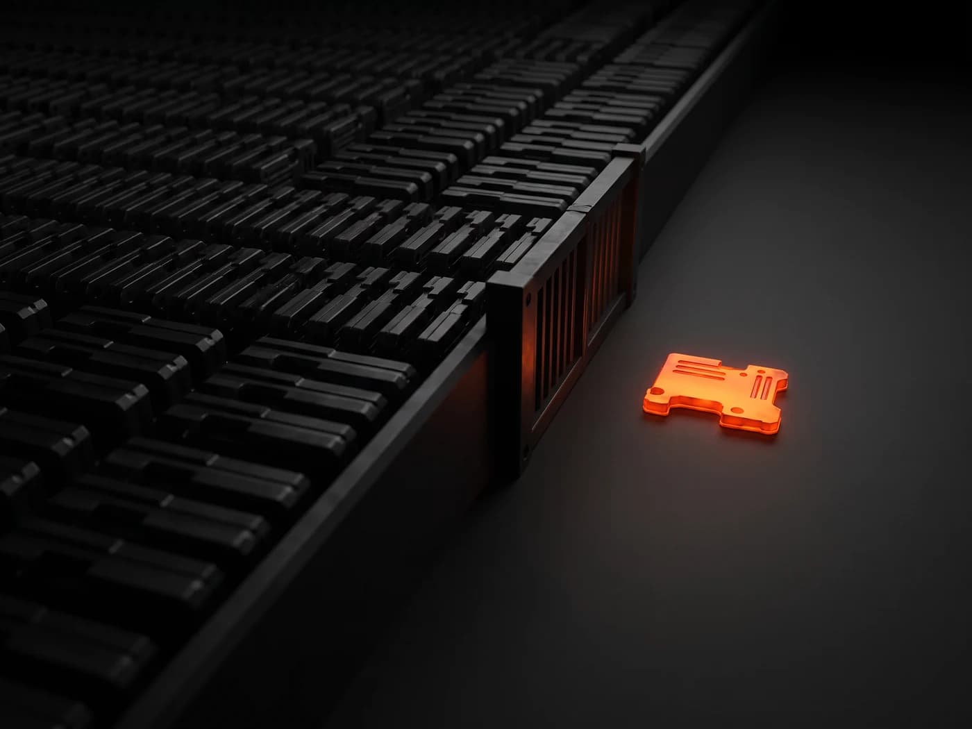 Why enterprise SEO stalls at execution A backlog logged and queued while almost nothing ships, shown as stacked plates behind a gate and one through it