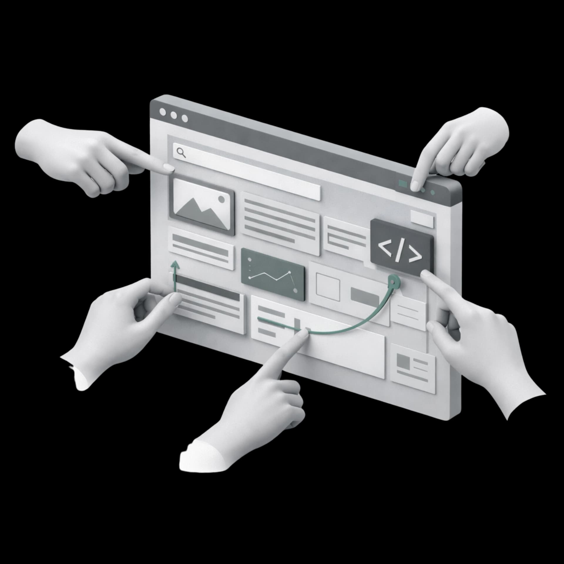 Custom Web Design Solutions Custom website design process showing unique brand elements and tailored user interface